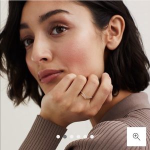 Mejuri Wishbone Stacker Ring Set - Diamond & 14k Gold